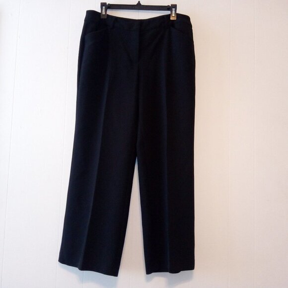 Chico's Pants - Chico's Black Wide Leg Dress Pants Trousers Slacks with Pockets Size: 12P